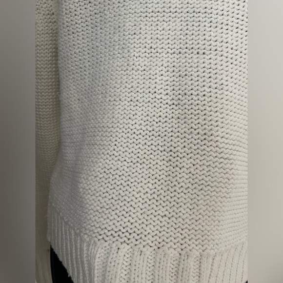 White + Warren Classic Cream white Crew Neck Sweater size Small - Picture 14 of 14